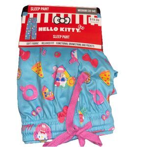 Hello Kitty Drawstring & Pockets Soft Sleep/Lounge Pants M (32-34)